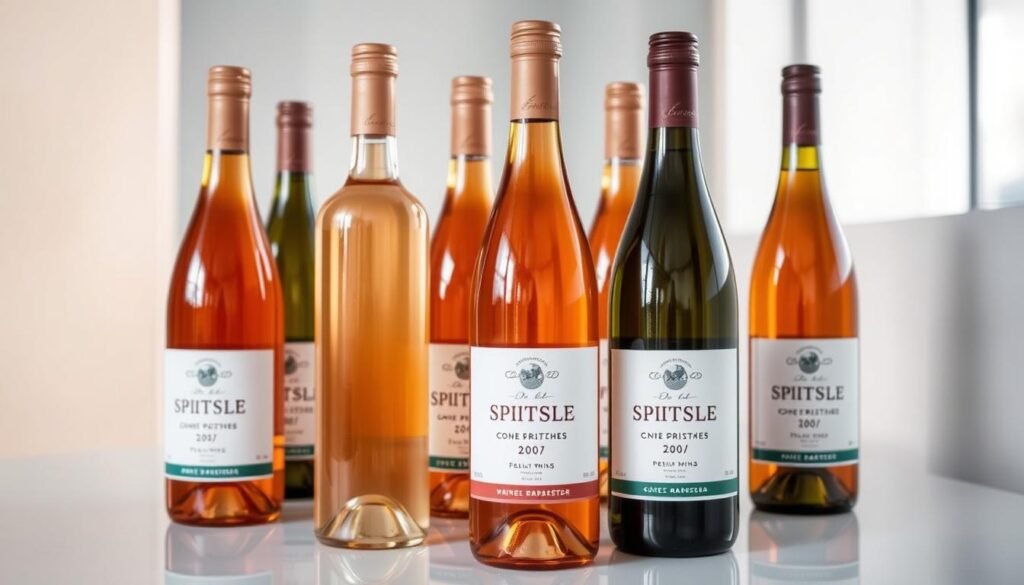 fertige flaschen weinschorle