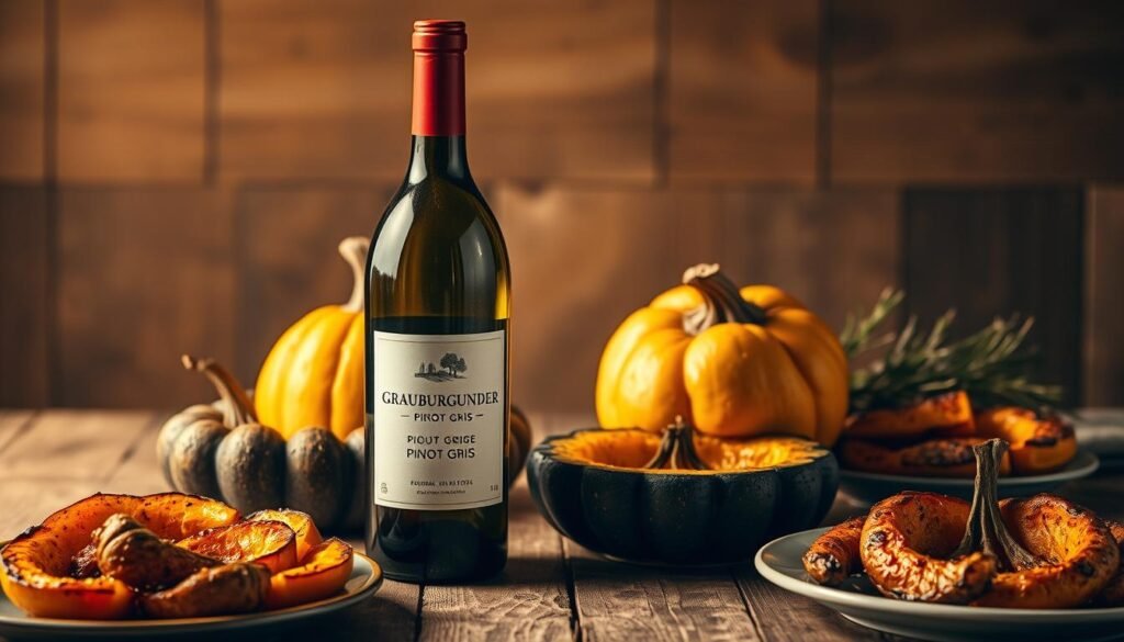 grauburgunder und kürbis grauburgunder und kürbis